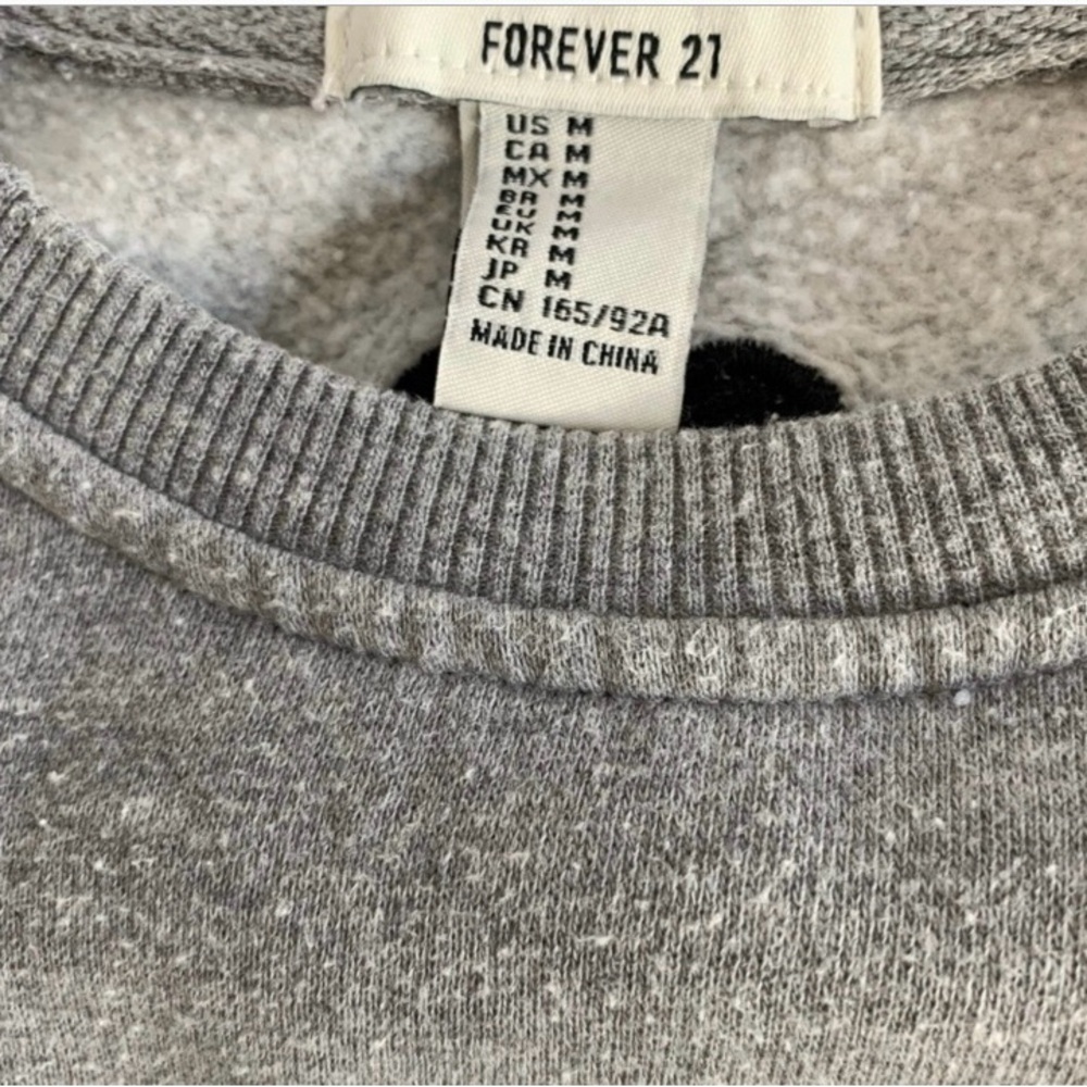 Forever 21 Amore Sweatshirt Sz M - Picture 4 of 4
